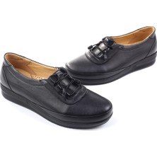 Walkenzo 3776 Kadın Ortopedik Taban Deri Ayakkabı