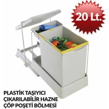 Pelikan Plastik Raylı Çöp Kovası 21500 + 20+1 Litre