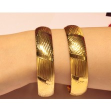 Güler Kuyumculuk 8 Ayar Altın Bilezik Kadın Kullanıcılar İçin Hediyelik Şık Tasarım