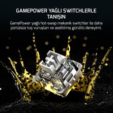 Gamepower Gasket Elite x Rgb Wireless/bluetooth/kablolu Mekanik Hot-Swap Yağlı Switch Gasket Gaming Klavye