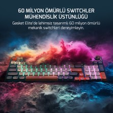 Gamepower Gasket Elite x Rgb Wireless/bluetooth/kablolu Mekanik Hot-Swap Yağlı Switch Gasket Gaming Klavye