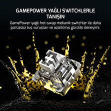 Gamepower Gasket Pro x Rgb Wireless/bluetooth/kablolu Mekanik Hot-Swap Yağlı Switch Gasket Gaming Klavye