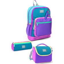 Coral High Kids Pembe Pastel Renkli 3’lü Okul Çanta Seti SET0123759