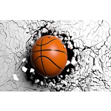 Umut Gergi Tavan Basketbol Temalı Tek Parça Duvar Kağıdı