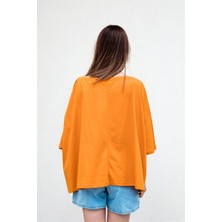 Gils Butik Turuncu Oversize Crop