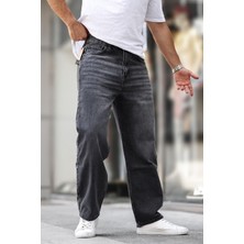 Madmext Füme Erkek Yıkamalı Baggy Jean 7216