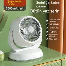 Shi Mei Yeni USB Elektrikli Fan Ev Şarj Ofis Masaüstü Sirkülasyon Fanı Öğrenci Yurdu Yaz Masa Fanı (Yurt Dışından)