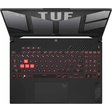 Asus Tuf Gaming F15 FX507VU-LP257 13. Nesil Intel I7-13620H 32GB Ddr5 Ram  4tb SSD Freedos 15.6 Inç Fhd 144Hz 6gb RTX4050 140W Taşınabilir Bilgisayar FX507VU-LP25708+WEBLEGELSINÇANTA