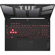 Asus Tuf Gaming F15 FX507VU-LP257 13. Nesil Intel I7-13620H 64GB Ddr5 Ram  2tb SSD Freedos 15.6 Inç Fhd 144Hz 6gb RTX4050 140W Taşınabilir Bilgisayar FX507VU-LP25711+WEBLEGELSINÇANTA