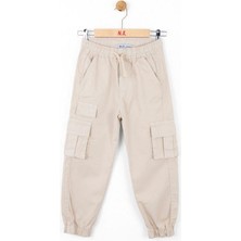 NK Çocuk Kargo Cepli Beli Paçası Lastikli Kargo Pantolon