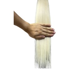 Halit Can HairKing 55CM Uzbek Ömbre H4( 8.1/613 Platin ) 200ADET, 120GR ,mikro Kaynak [100% Gerçek Insan Saçı]