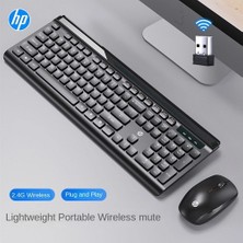 Hp CS500 Kablosuz Klavye Mouse 2,4g Kablosuz Tak Çalıştır Şık Tasarım Türkçe Q Klavye Siyah