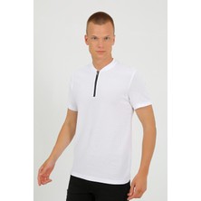 Uomo Park 2653 Yarım Fermuarlı Premium Kısa Kollu Regular Fit Erkek T-Shırt