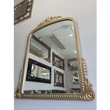 Ayna Denizi Lady Shiny Gold Model Platin Altın Renk Dekoratif Ayna