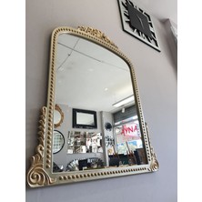 Ayna Denizi Lady Shiny Gold Model Platin Altın Renk Dekoratif Ayna
