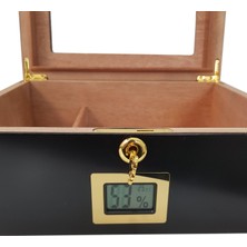 Falconetti Kırmızı Camlı Humidor Puro Kutusu RB99KR