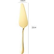 Chavin 1010 Paslanmaz Çelik Gold Pasta Spatula Kek Sunum CIN748SR