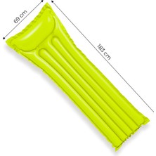 intex Yeşil Şişme Deniz Havuz Yatağı - Inflatable Swimming Mattress 183×69 cm Green – 59703