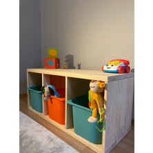 Yoyo Design Montessori 3 Bölmeli Saklama Ünitesi