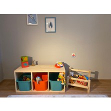 Yoyo Design Montessori 3 Bölmeli Saklama Ünitesi