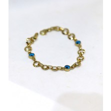 Yenigün Kuyumculuk 14 Ayar Altın Nazar Gözlü Çocuk Bileklik