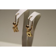 Yenigün Kuyumculuk 14 Ayar Altın Kadın 1800 Yıllarının Modası Rose Küpe