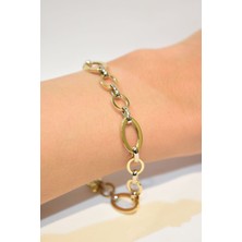 Yenigün Kuyumculuk 14 Ayar Altın Hallow Model 4 Bileklik