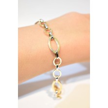 Yenigün Kuyumculuk 14 Ayar Altın Hallow Model 5 Bileklik