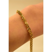 Yenigün Kuyumculuk 14 Ayar Altın Kadın Hasır Model Bileklik