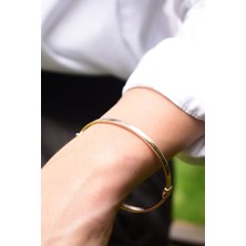 Yenigün Kuyumculuk 14 Ayar Altın Rose Kadın Düz Kelepçe