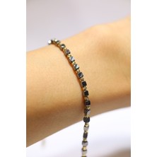 Yenigün Kuyumculuk 14 Ayar Altın Siyah Küp Bileklik