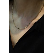Yenigün Kuyumculuk 14 Ayar Altın Üç Renk Doricalı Zincir Kolye