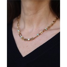 Yenigün Kuyumculuk 14 Ayar Altın Cetaş Küp Ataç Gerdanlık Kolye