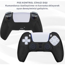 Cosmostech Ps5 Controller Joystick Oyun Kolu Gamepad Uyumlu Silikon + 8'li analog koruyucu S