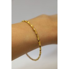 Yenigün Kuyumculuk 14 Ayar Altın Ikili Burma Bilezik