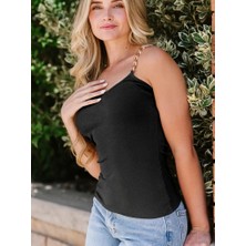 Amor İç Giyim Kadın Kolsuz Zincir Askılı Kaşkorse Bodycon Bluz