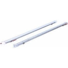 ÜÇLER 24V Floresan Tavan Lambası Ledli Buzlu Cam Beyaz Anahtarlı (94 Cm)