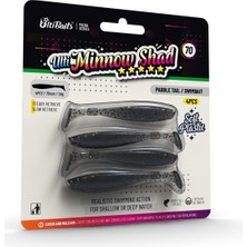 Ulti Baits Minnow Shad Silikon Balık Yem 70MM 1,6gr 4 Adet