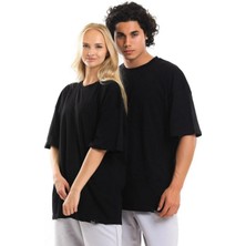 Giyadda  2li Oversize Sevgili Çift Kombini T-Shirt