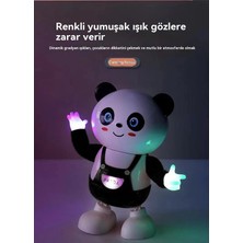 Janjonstar 60 Çocuk Elektrikli Dans Şarkısı, Dev Panda Aydınlatması, Müzik, Dönme ve Sallanma, Panda Robot Oyuncakları (Yurt Dışından)