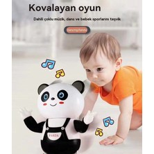 Janjonstar 60 Çocuk Elektrikli Dans Şarkısı, Dev Panda Aydınlatması, Müzik, Dönme ve Sallanma, Panda Robot Oyuncakları (Yurt Dışından)