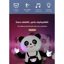 Janjonstar 60 Çocuk Elektrikli Dans Şarkısı, Dev Panda Aydınlatması, Müzik, Dönme ve Sallanma, Panda Robot Oyuncakları (Yurt Dışından)