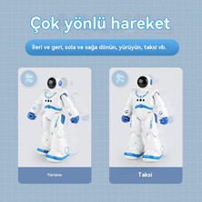 Janjonstar Uzay Robotu Uzaktan Kumanda Akıllı Programlama Hareketi Dokunma Algılama Dansı Çocuk Oyuncak Robot (Yurt Dışından)