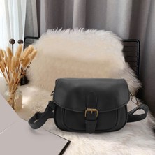 Noble1 Kadın Omuz Çantası Yeni Pu Deri Moda Messenger Satchel Tote Crossbody Çanta Çanta (Siyah) (Yurt Dışından)