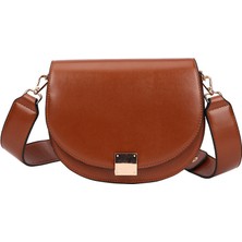 Noble1 Kadınlar Için Vintage Crossbody Çanta Kadın Küçük Eyer Çantası Deri Omuz Kahverengi (Yurt Dışından)