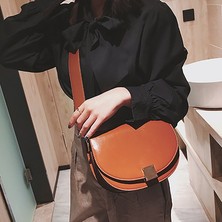 Noble1 Kadınlar Için Vintage Crossbody Çanta Kadın Küçük Eyer Çantası Deri Omuz Kahverengi (Yurt Dışından)