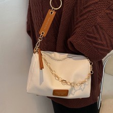 Noble1 Yeni Popüler Küçük Çanta Kadın Batı Tarzı Moda Crossbody Omuz Koltukaltı Zincir Çanta (Mavi) (Yurt Dışından)