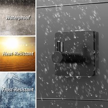 Jinlin Shop B Yuvarlak Siyah 005 Stili Paslanmaz Çelik Banyo Askıları Yapışkanlı Havlu Askısı Kapı Duvar Askıları Manto Askısı Kancası Paslanmaz Askı Mutfak Için (Yurt Dışından)