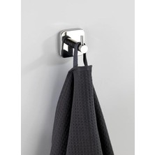 Wenko Uno Mezzano Duvar Askısı, El Havlularının ve Bulaşık Bezlerinin Elinizin Altında Saklanması İçin Kanca, Yüksek Kaliteli, Parlak Paslanmaz Çelik, 5,5 x 5,5 x 5,5 cm