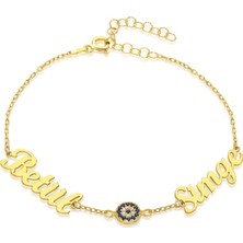 Nevam Kuyumculuk Nazar Boncuklu Iki Isim Bileklik